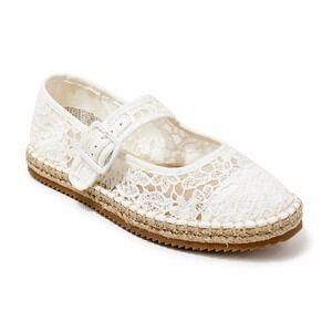 art class Girls' Madeline Lace Espadrille Flats White | Size 2 New With Tags